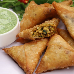 Chicken Qeema Samosa | Spiced Chicken Qeema Samosa | FrozoFun